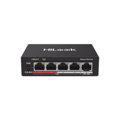 Switch PoE+ / 4 Puertos 10/100 Mbps PoE+ (af / at) / 1 Puerto 10/100 Mbps Uplink / Modo Extendido hasta 250 Metros / 35 Watts
