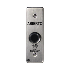 Interruptor IR NoTouch® de Acero Inoxidable, Montaje Delgado, Caja Posterior, ABIERTO