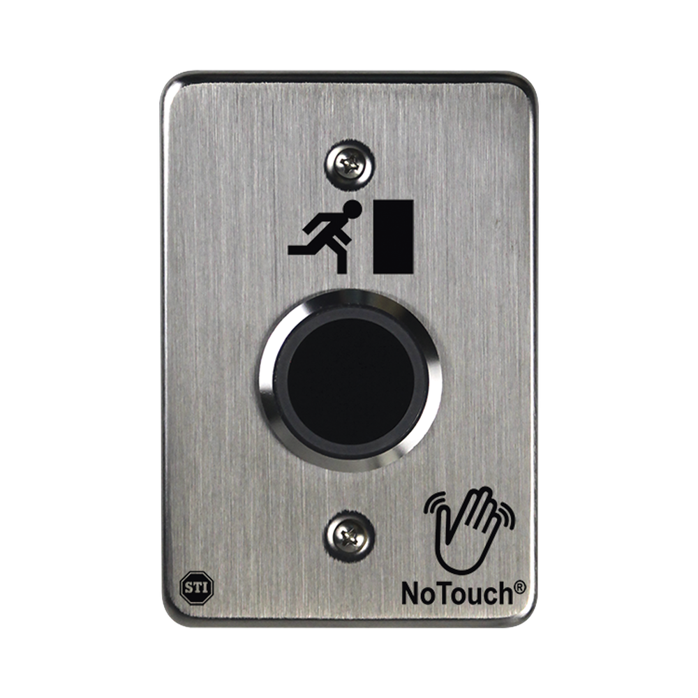 Interruptor IR NoTouch® de Acero Inoxidable, De un solo grupo, Símbolo de puerta