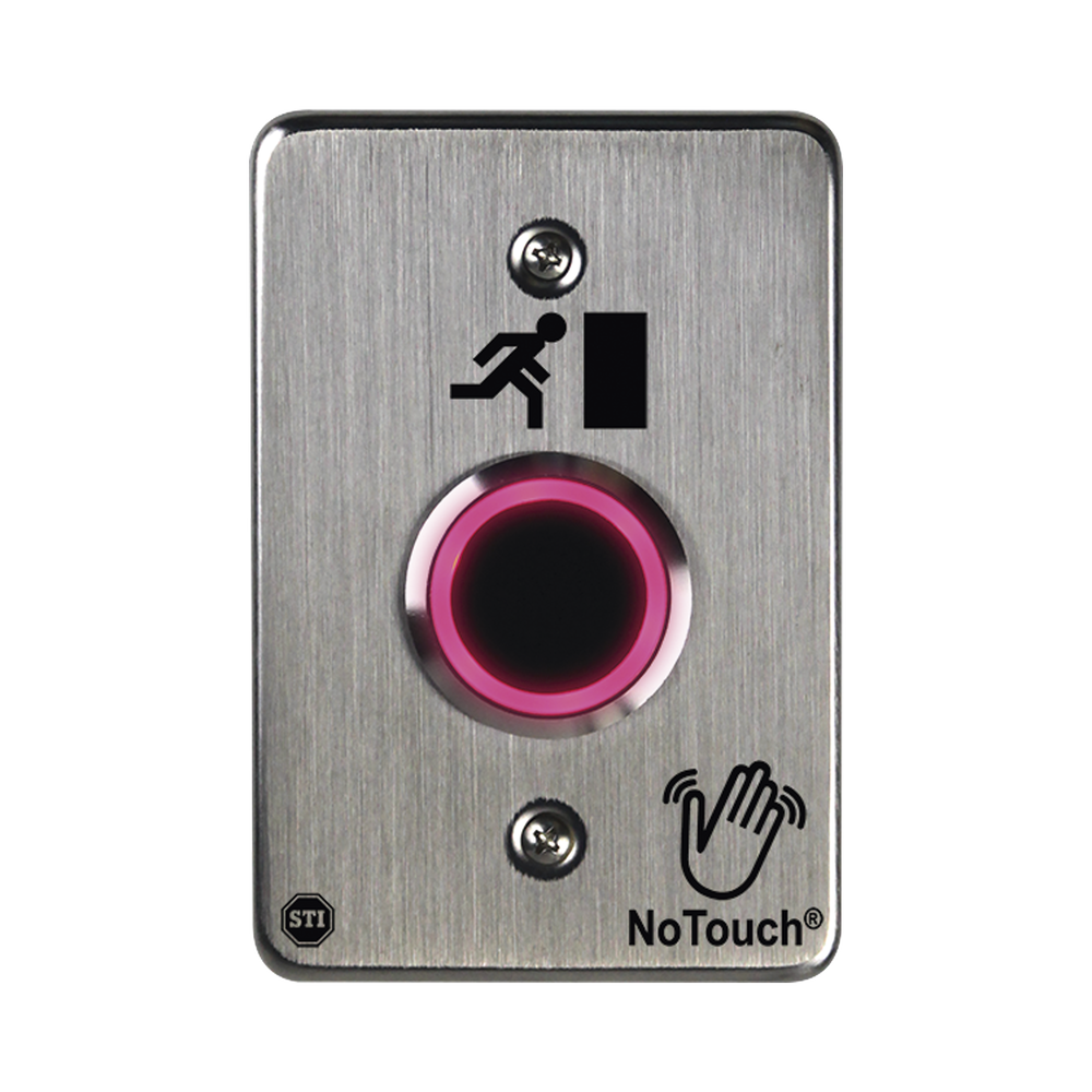 Interruptor IR NoTouch® de Acero Inoxidable, De un solo grupo, Símbolo de puerta