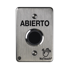 Interruptor IR NoTouch® de Acero Inoxidable, De un solo grupo, ABIERTO
