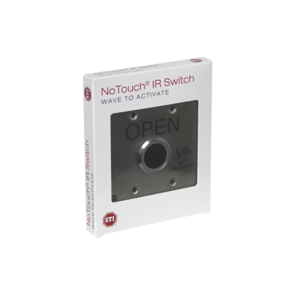Interruptor IR NoTouch® de Acero Inoxidable, Salida Doble, ABIERTO