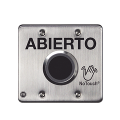 Interruptor IR NoTouch® de Acero Inoxidable, Salida Doble, ABIERTO