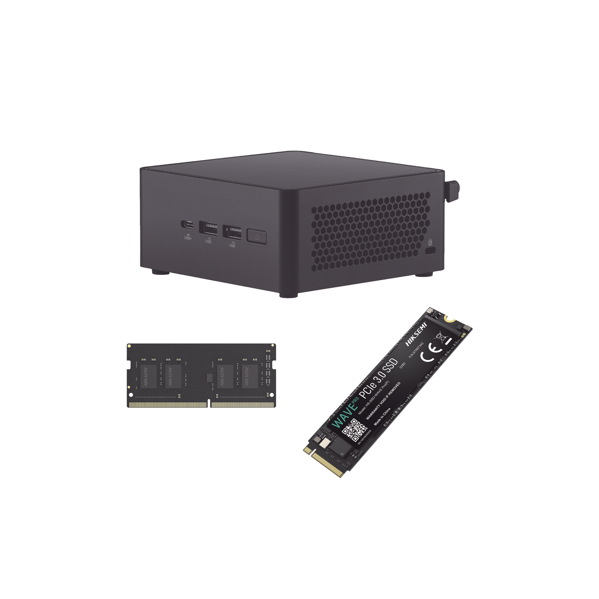 ASUS NUC KIT / ESTACION DE TRABAJO / CORE 3- 100U / RAM 16GB / SSD 256 GB
