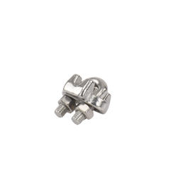 Nudo/ Perro/ Abrazadera Acero Forjado para Cable de 1/8", Acero Inoxidable.