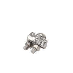 Nudo/ Perro/ Abrazadera Acero Forjado para Cable de 1/8", Acero Inoxidable.