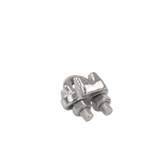 Nudo/ Perro/ Abrazadera Acero Forjado para Cable de 1/8", Acero Inoxidable.