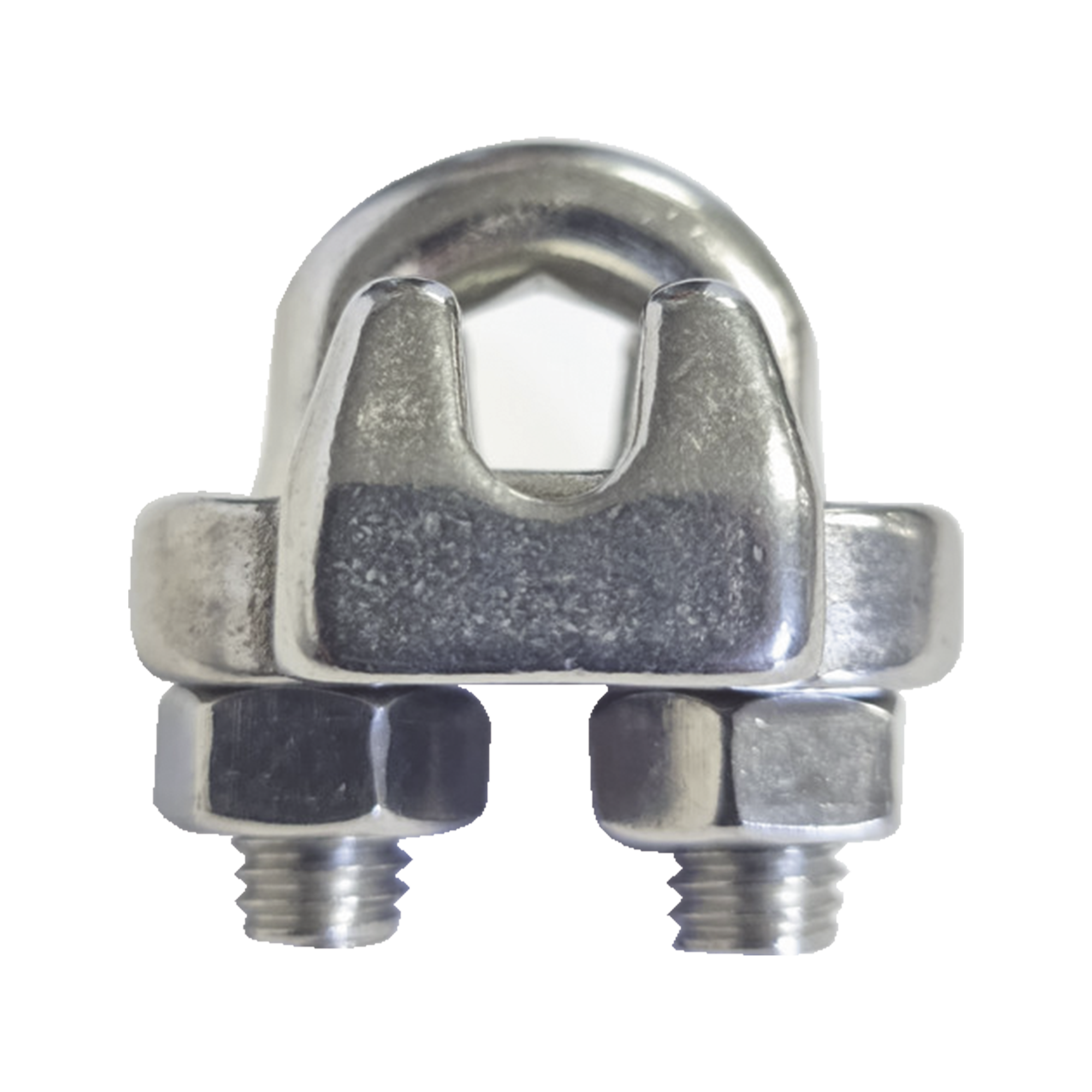 Nudo/ Perro/ Abrazadera Acero Forjado para Cable de 1/8", Acero Inoxidable.