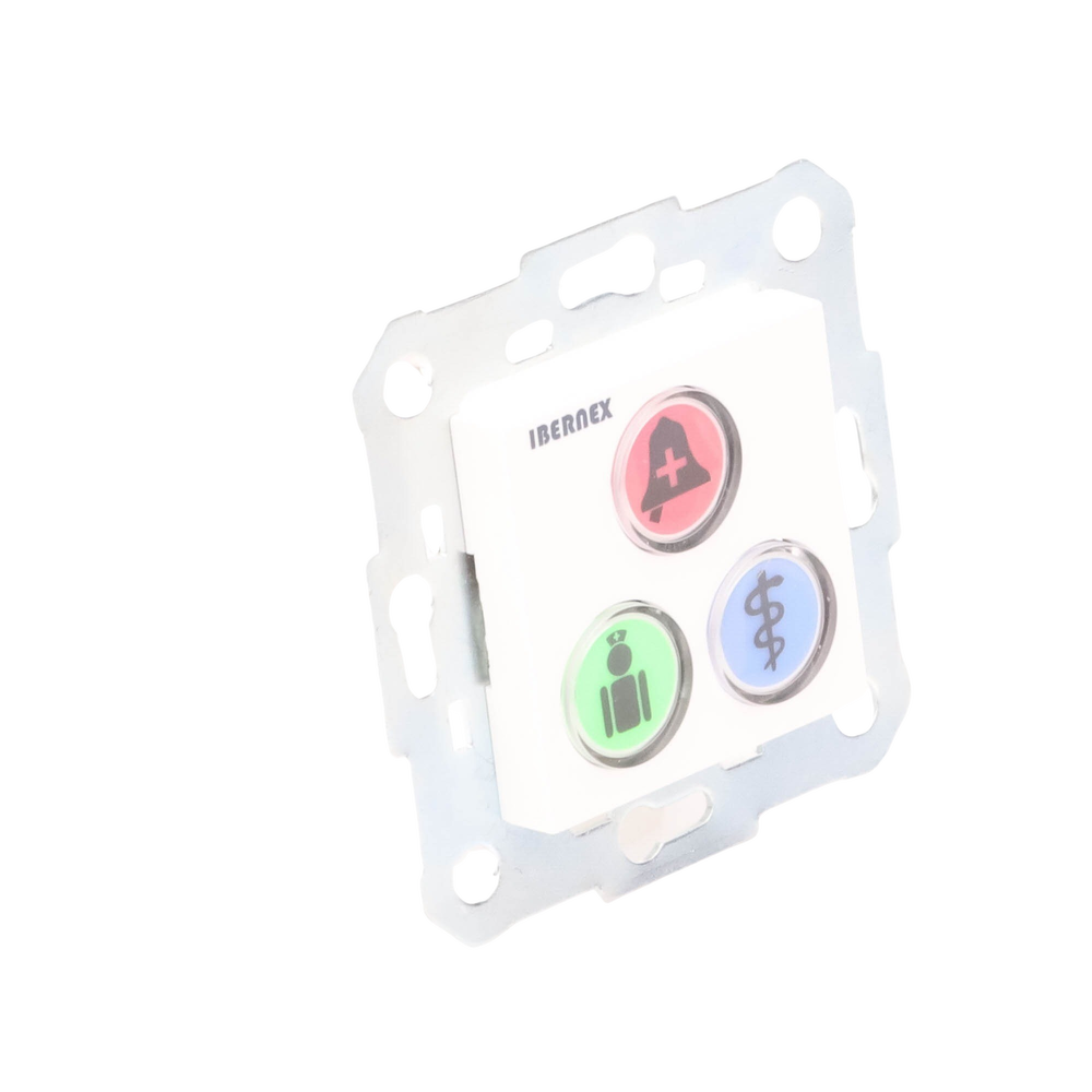 Modulo de 3 Botones iluminados con Lector RFID 125 KHz / Alarma / Cancelar y Código Azul / BUS RS485 / Compatible con NX0019/B, NX1021 y NX0015