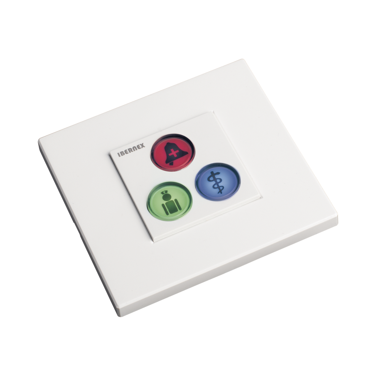 Modulo de 3 Botones iluminados para habitación de Hospital / Alarma / Cancelar y Código Azul / BUS RS485 / Compatible con NX0019/B, NX1021 Y NX0015