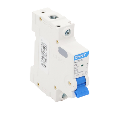 Pastilla para Riel Din, 1 Polo, 6 Amp, Vca:110/415v, 6kA, Catálogo: NXB631PC6, Serie: NXB-63.