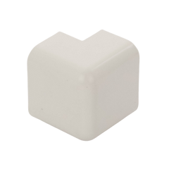 Esquinero exterior, para uso con canaleta LD10, material ABS, Color Blanco Mate