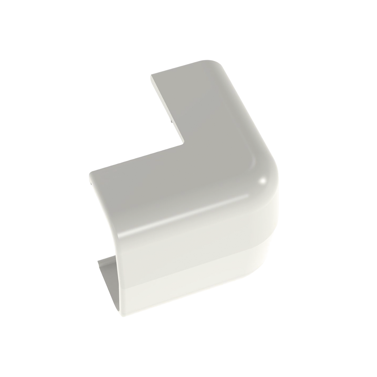 Esquinero exterior, para uso con canaleta LD5, material ABS, Color Blanco Mate