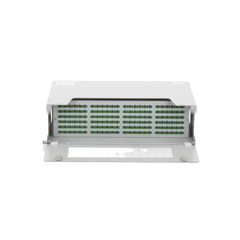 Distribuidor de Fibra Óptica para 144 Empalmes, con 144 Acopladores SC/APC y 144 Pigtails, 19, 5 UR