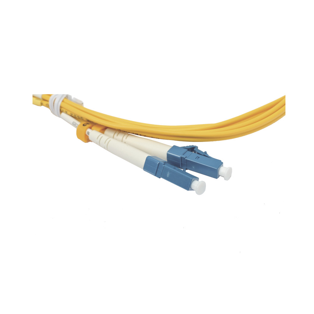 Jumper de Fibra Óptica Duplex, Monomodo, con Conectores LC/UPC-LC/UPC, 2 Metros (6.56 Pies)