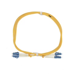 Jumper de Fibra Óptica Duplex, Monomodo, con Conectores LC/UPC-LC/UPC, 2 metros