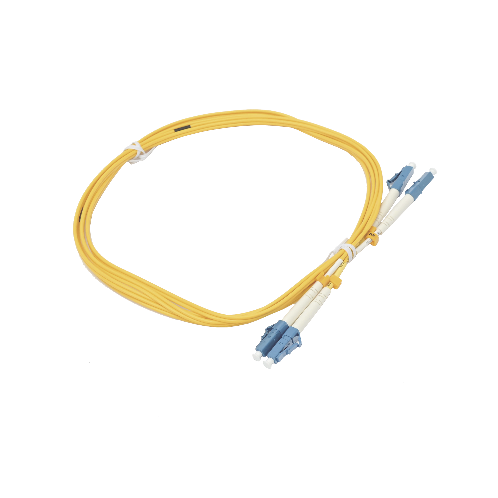Jumper de Fibra Óptica Duplex, Monomodo, con Conectores LC/UPC-LC/UPC, 2 Metros (6.56 Pies)