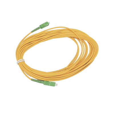 Jumper de Fibra Óptica Simplex, Monomodo, con Conectores SC/APC-SC/APC, 10 metros