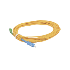 Jumper de Fibra Óptica Simplex, Monomodo, con Conectores SC/UPC-SC/APC, de 10 Metros (32.81 Pies)