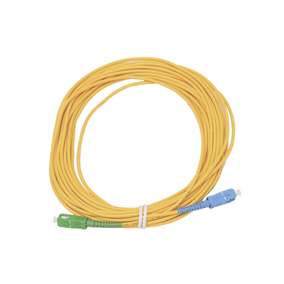 Jumper de Fibra Óptica Simplex, Monomodo, con Conectores SC/UPC-SC/APC, de 10 Metros