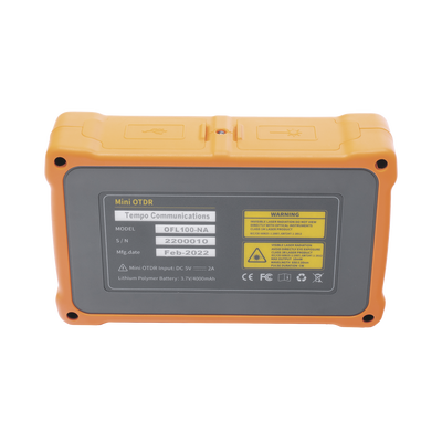OTDR Monomodo para Pruebas en Enlaces de Fibra Óptica, longitudes de onda 1310 y 1550 nm, entrada SC/APC