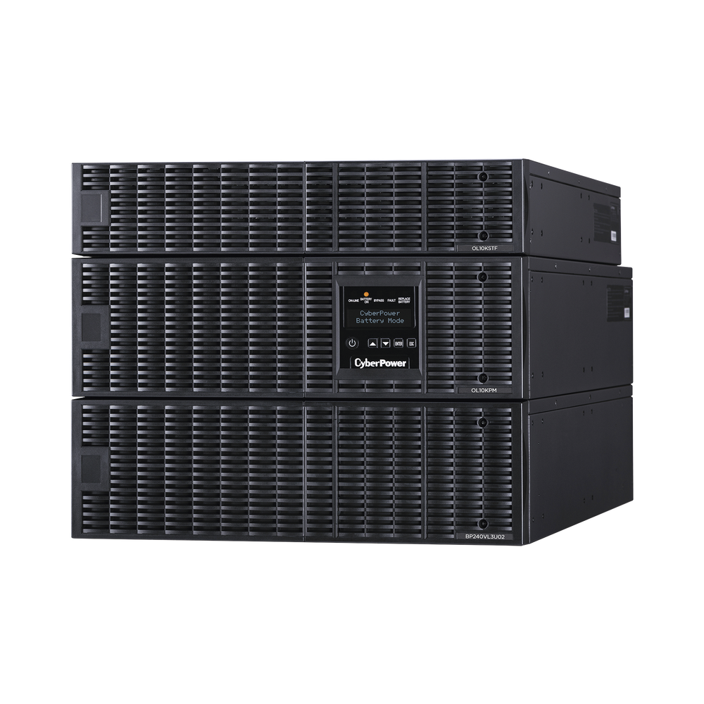 UPS de 10000 VA/10000 W, Online Doble Conversión, 200 - 240 Vac de Entrada, 120 - 240 Vac de Salida, Entrada Hardwired, Onda Senoidal Pura, Torre o Rack de 8 UR, Con 6 Tomas NEMA 5-20R, 3 NEMA L6-30R y Terminal Hardwire