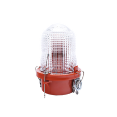 Lámpara de Obstrucción Roja/ Luz Fija Tipo L-810, LED de baja intensidad/ 120 - 240 Vca/ Luz Infraroja