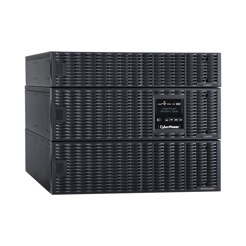 UPS de 6000 VA/5400 W, Online Doble Conversión, 200 - 240 Vac de Entrada NEMA L6-30P, 120 - 240 Vac de Salida, Onda Senoidal Pura, Torre o Rack de 8 UR, Con 6 Tomas NEMA 5-20R, 2 NEMA L6-20R y 1 NEMA L6-30R