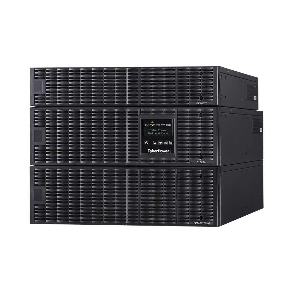 UPS de 8000 VA/8000 W, Online Doble Conversión, 200 - 240 Vac de Entrada, 120 - 240 Vac de Salida, Entrada Hardwired, Onda Senoidal Pura, Torre o Rack de 8 UR, Con 6 Tomas NEMA 5-20R, 3 NEMA L6-30R y Terminal Hardwired