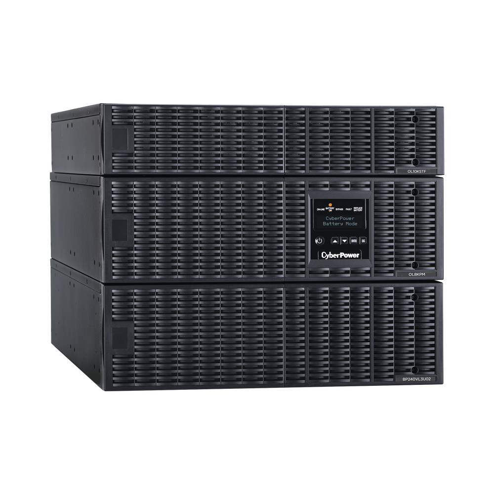 UPS de 8000 VA/8000 W, Online Doble Conversión, 200 - 240 Vac de Entrada, 120 - 240 Vac de Salida, Entrada Hardwired, Onda Senoidal Pura, Torre o Rack de 8 UR, Con 6 Tomas NEMA 5-20R, 3 NEMA L6-30R y Terminal Hardwired