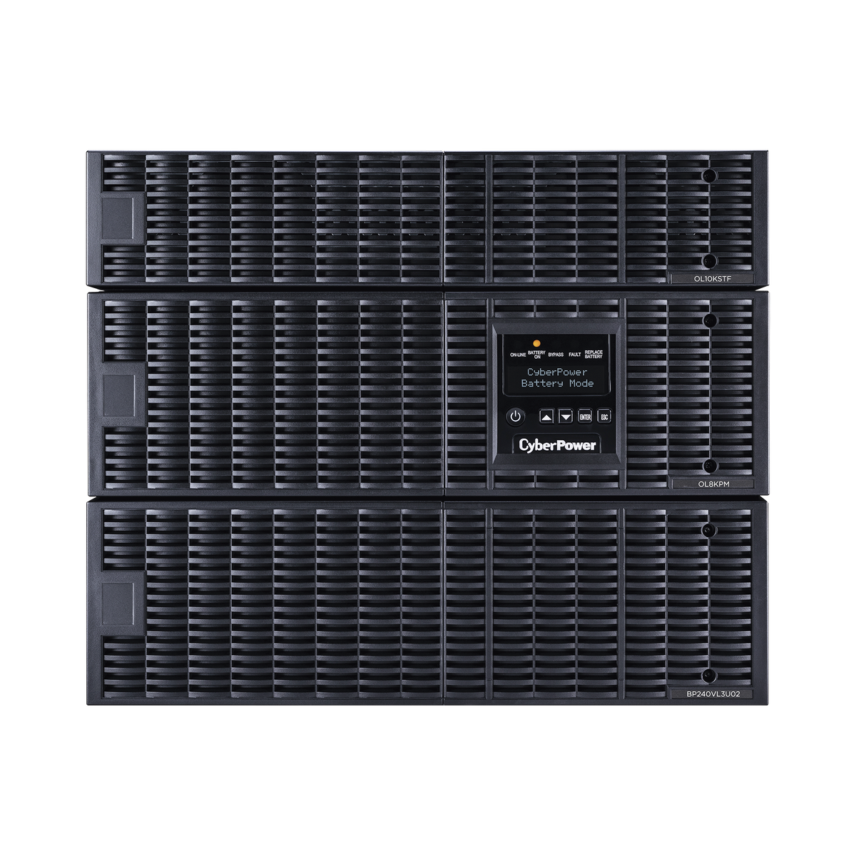 UPS de 8000 VA/8000 W, Online Doble Conversión, 200 - 240 Vac de Entrada, 120 - 240 Vac de Salida, Entrada Hardwired, Onda Senoidal Pura, Torre o Rack de 8 UR, Con 6 Tomas NEMA 5-20R, 3 NEMA L6-30R y Terminal Hardwired