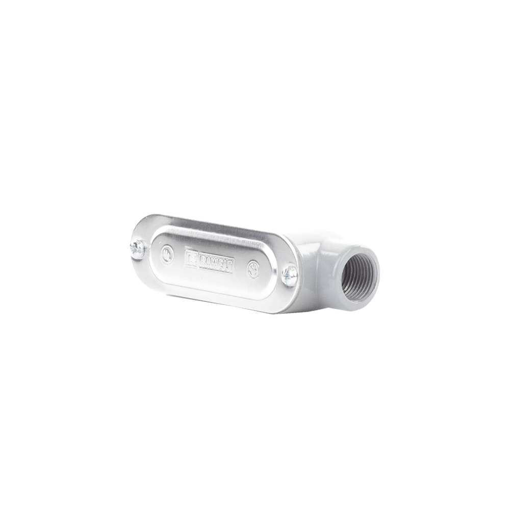Caja Condulet tipo LB de 1/2" (12.7 mm) Incluye tapa y tornillos.