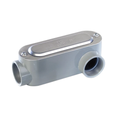 Caja Oval Roscada tipo LL de 1 1/2" (38.1 mm) / Incluye tapa y tornillos.