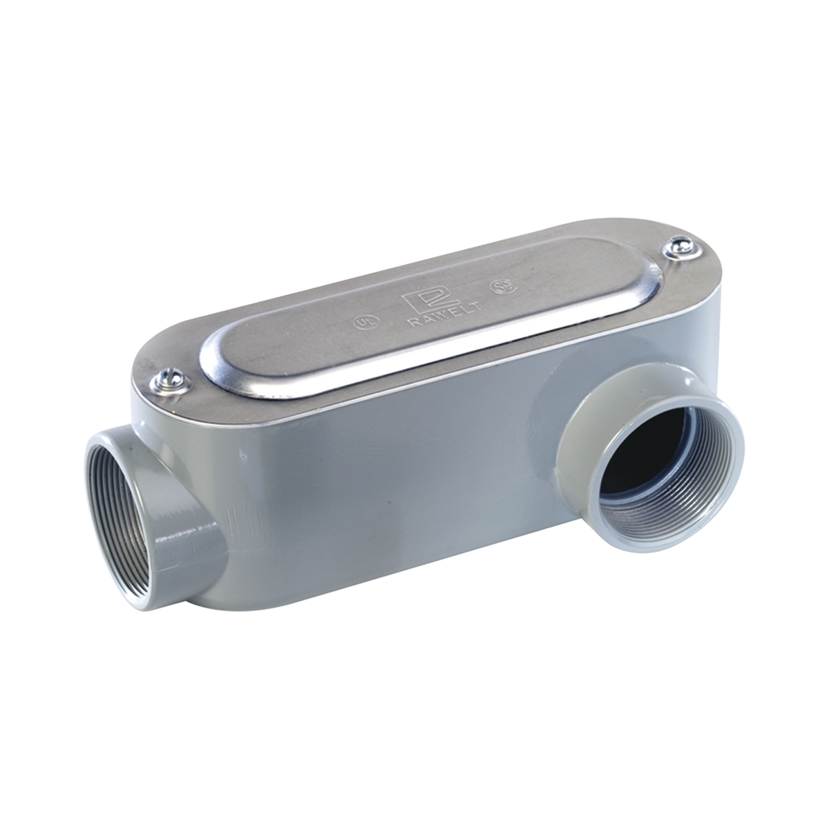 Caja Oval Roscada tipo LL de 3" larga (76.2  mm) / Incluye tapa y tornillos.