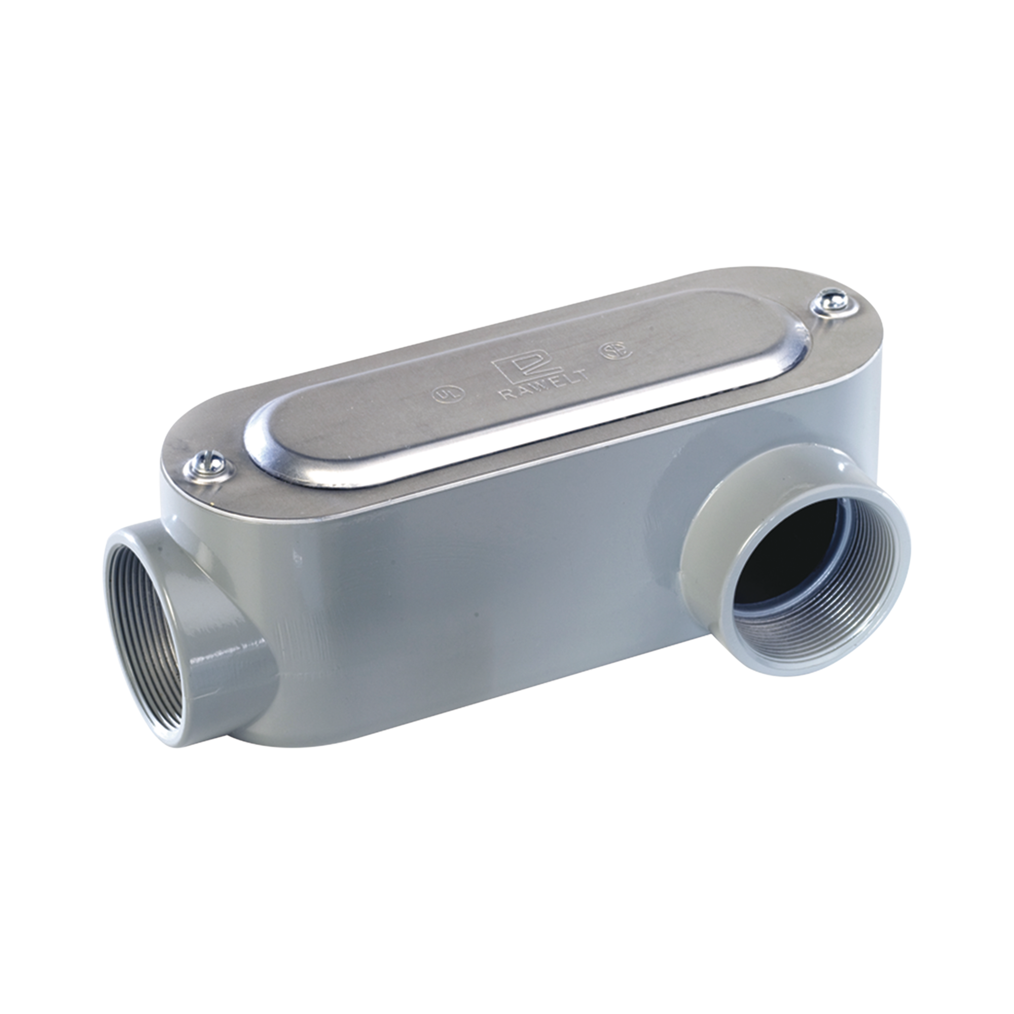 Caja Oval Roscada tipo LL de 3" chica (76.2 mm) / Incluye tapa y tornillos.