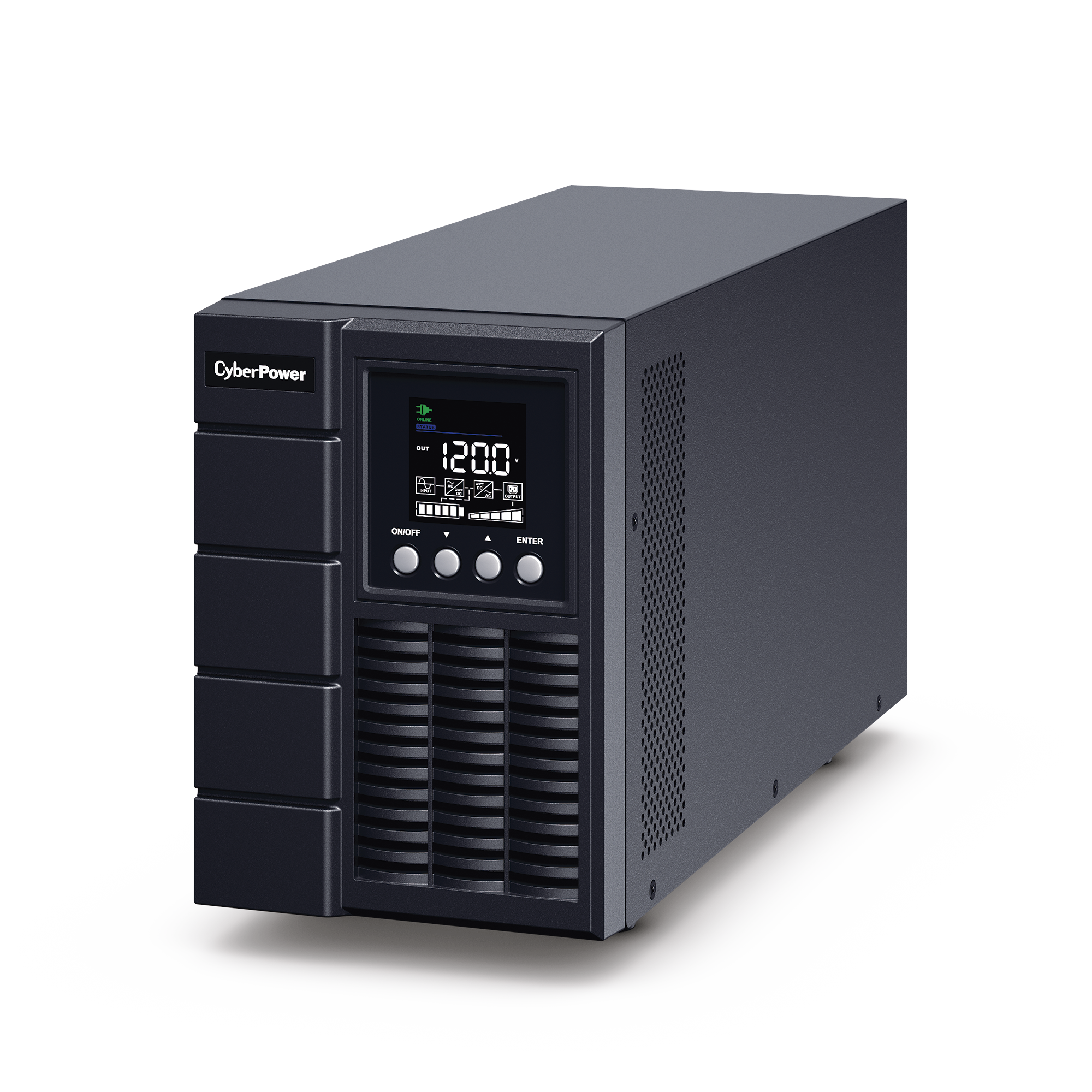UPS de 2000 VA/1800 W, Online Doble Conversión, Entrada 120 Vca NEMA 5-20P, Onda Senoidal Pura, Tipo Torre, Con 6 Tomas NEMA 5-20R