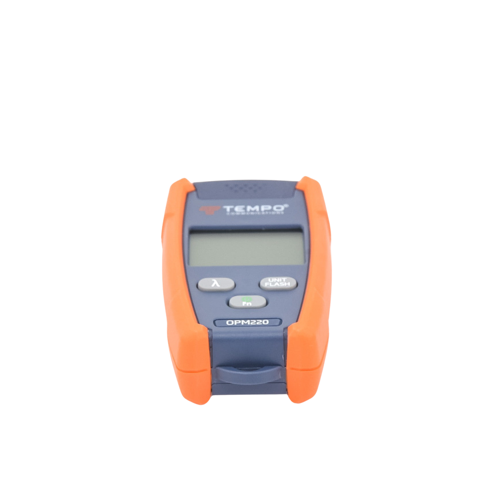 Medidor de Alta Potencia (Micro OPM) para Fibra Óptica con Localizador Visual de Fallos (VFL), Entrada Universal de 2.5 mm (para Conectores SC, ST y FC), Rango de Medición: -50 a +26 dBm