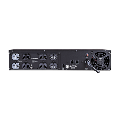 UPS 2000 VA/1540 W, Topología Línea Interactiva, Entrada 120 Vca NEMA 5-20P, Onda Senoidal Pura, Torre o Rack 2 UR, Con 2 Tomas NEMA 5-20R y 6 NEMA 5-15R