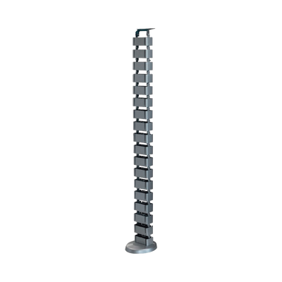 Organizador de cables vertical articulado, ideal para llevar los cables del piso a mesa o a la cubierta del escritorio de manera segura
