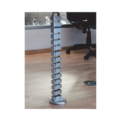Organizador de Cables Vertical Articulado, Ideal para Llevar los Cables del Piso a Mesa o a la Cubierta del Escritorio de Manera Segura