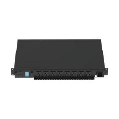 PDU Monitoreable (MI) para Distribución de Energía, Enchufe de Entrada NEMA 5-15P, Con 8 Salidas 5-20R, Horizontal 19in, 120 Vca, 15 Amp, 1UR