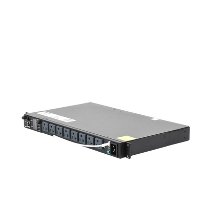PDU Switchable y Monitoreable por Toma (MS) para Distribución de Energía, Enchufe de Entrada NEMA 5-15P, Con 8 Salidas 5-20R, Horizontal 19in, 120 Vca, 15 Amp, 1UR