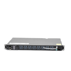 PDU Switchable y Monitoreable por Toma (MS) para Distribución de Energía, Enchufe de Entrada NEMA 5-15P, Con 8 Salidas 5-20R, Horizontal 19in, 120 Vca, 15 Amp, 1UR