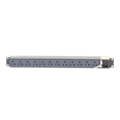 PDU Básico para Distribución de Energía, Enchufe de Entrada NEMA 5-15P, Con 12 Contactos NEMA 5-20R, Instalación Horizontal de 19in, 1UR, 15 Amp, 120 Vca