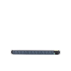 PDU Básico para Distribución de Energía, Enchufe de Entrada NEMA 5-20P, Con 12 Contactos NEMA 5-20R, Instalación Horizontal de 19in, 1UR, 20 Amp, 120 Vca