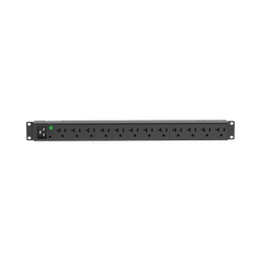 PDU Básico para Distribución de Energía, Enchufe de Entrada NEMA L5-20P, Con 12 Contactos NEMA 5-20R, Instalación Horizontal de 19in, 1UR, 20 Amp, 120 Vca