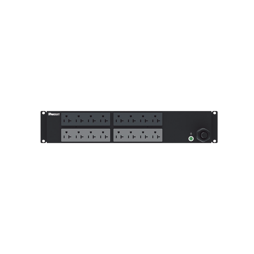 PDU Básico para Distribución de Energía, Enchufe de Entrada NEMA L5-30P, Con 16 Contactos NEMA 5-20R, Instalación Horizontal de 19in, 2 UR, 30 Amp, 120 Vca