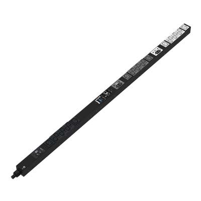 PDU Monitoreable (MI) para Distribución de Energía, Enchufe de Entrada NEMA L21-30P, Con 18 Salidas C13 y 6 C19, de Instalación Vertical, 208 Vca, 30 Amp