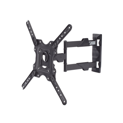 Montaje de Pared Articulado para Monitor de 32-55" / Soporta hasta 27.2 Kg / Vesa 400 x 400 / 100 x 100 / Acero / Separación a Pared de 5 cm a 40 cm