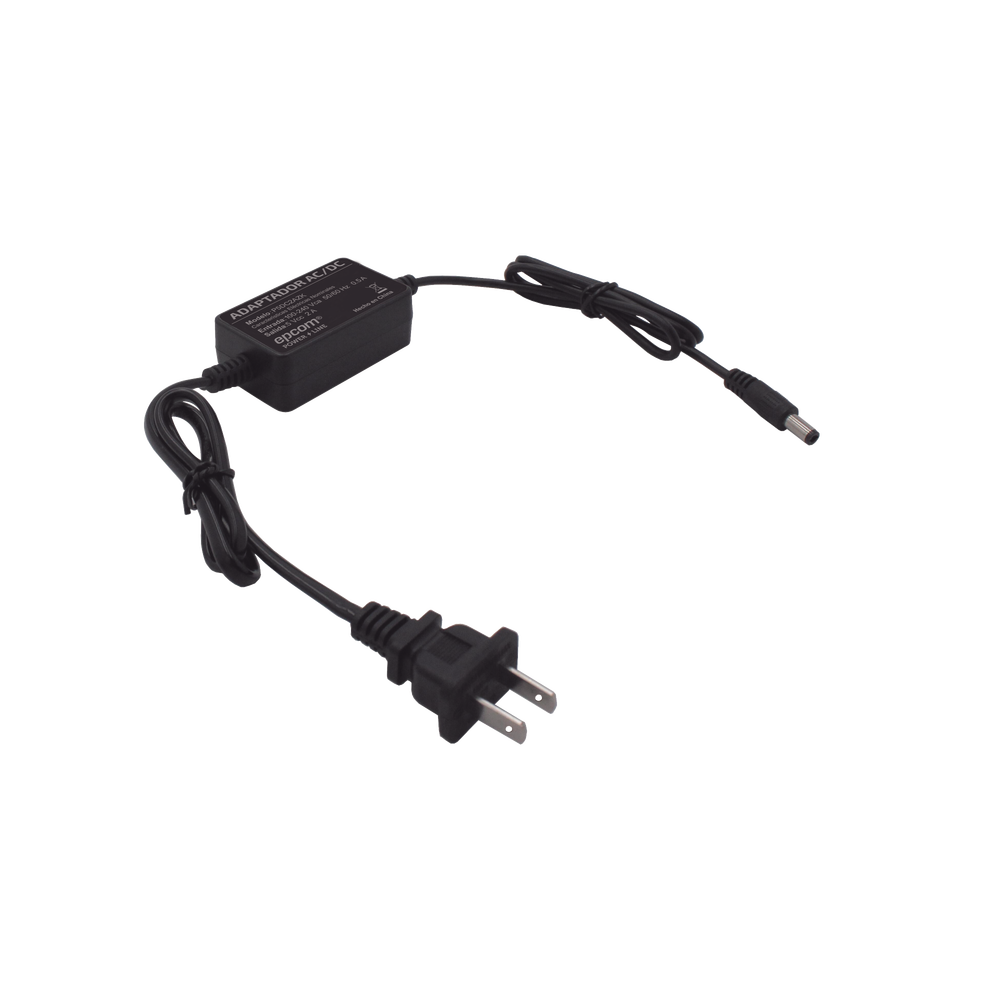 Adaptador 5 Vcc / 2A / UL / Voltaje de Entrada de 100-240 Vca / Para uso, solo en lectores biométricos de 5 Vcc de la marca ZK